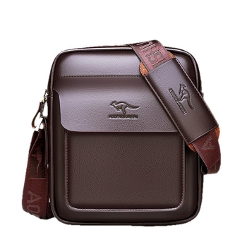 Muška crossbody torba za ramenu, street style, PU koža, otporna na habanje, podstava od poliester-pamuk, proljeće 2025