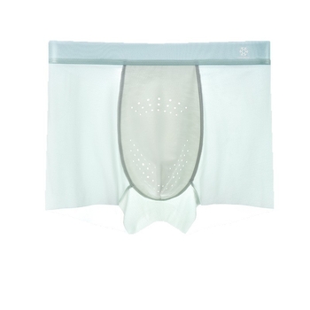 Férfi antibakteriális ice silk boxeralsó, lélegző és gyorsan száradó, nylon kötött anyag, középmagas derék, ágyéktáji bélés regenerált cellulózrostból