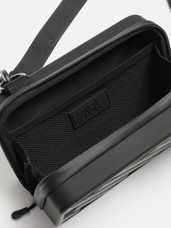 Muška crossbody torba s tvrdom kućištem, prugasti uzorak, vodootporna, ultra lagana, antibakterijska