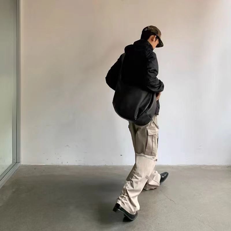 Muška kožna crossbody torba, casual stil, antibakterijska funkcija, životinjski uzorak, PU podstava