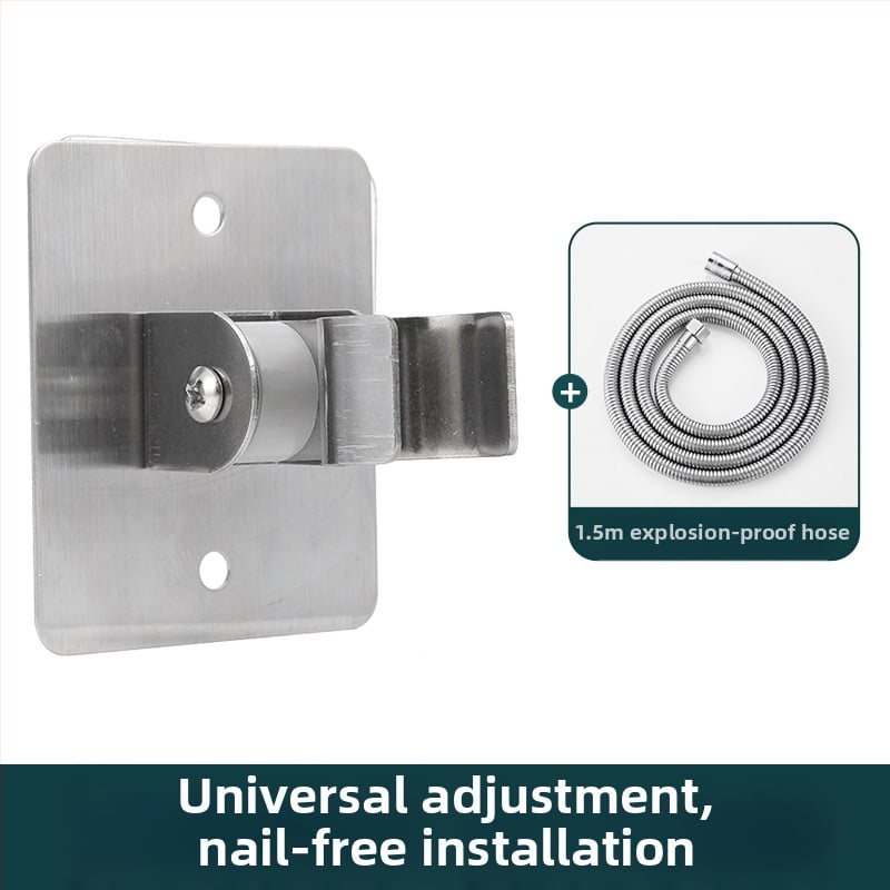 Taoguo suport pentru cap de duș din oțel inoxidabil, finisaj periat, montaj prin agățare, model universal