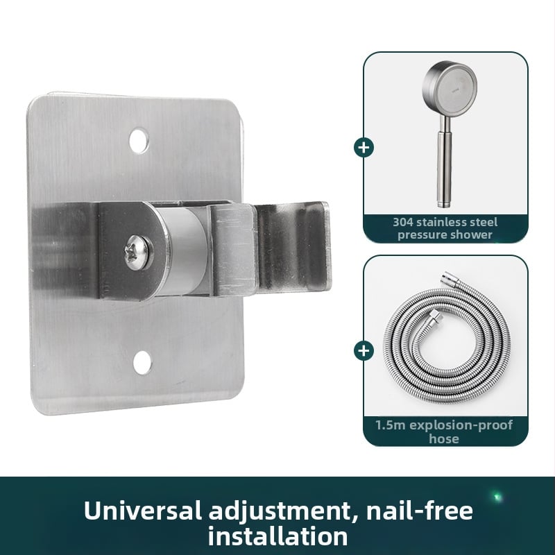 Taoguo suport pentru cap de duș din oțel inoxidabil, finisaj periat, montaj prin agățare, model universal