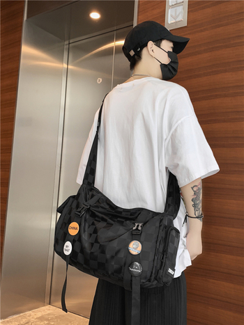 Muška crossbody torba – velika kapaciteta, vodootporna, ultralagana, otporna na habanje, za slobodno vrijeme, Oxford tkanina