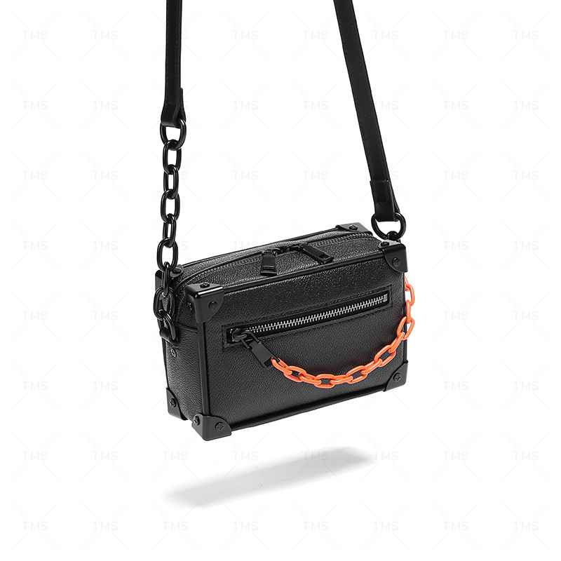 Muška crossbody torba od PU kože, unisex stil, jednobojni dizajn, podstava od poliester, proljetno izdanje 2024.