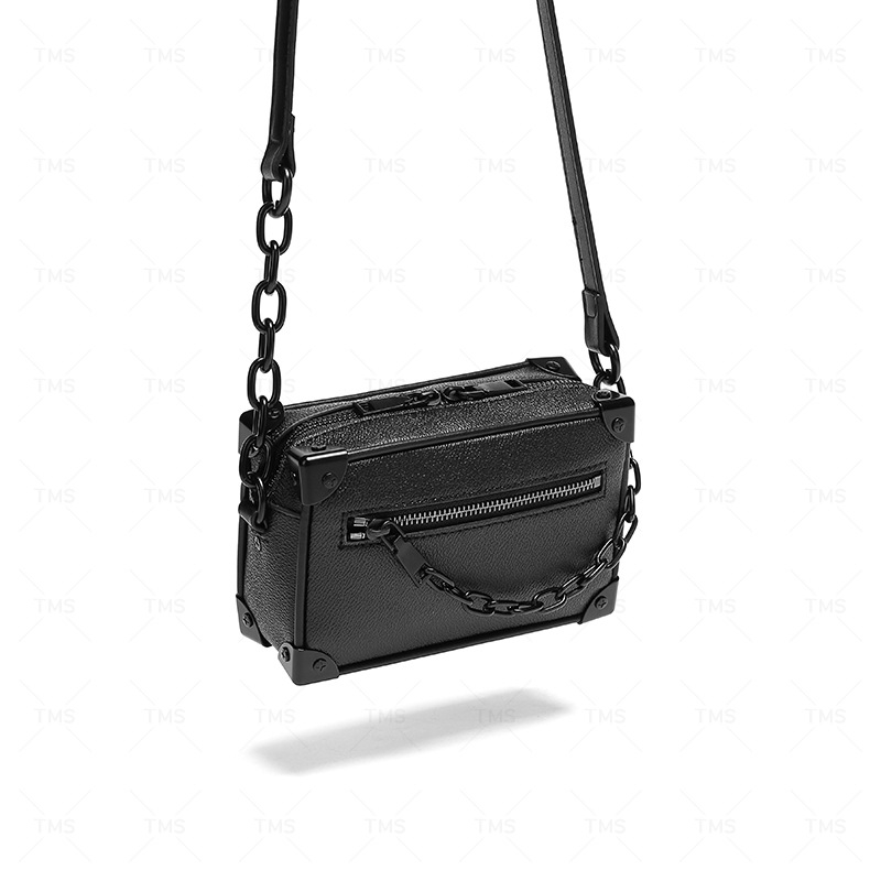 Muška crossbody torba od PU kože, unisex stil, jednobojni dizajn, podstava od poliester, proljetno izdanje 2024.