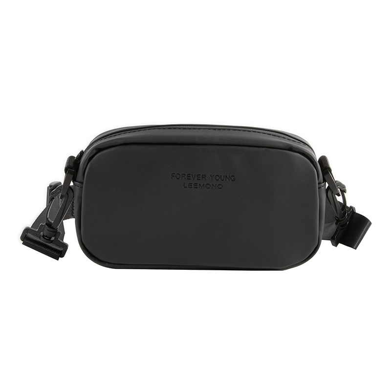 Muška crossbody torba, mikrovlakana sintetička koža, vodoravni kvadratni oblik, zatvarač, unutarnje pretince: zatvarač, džep za telefon, džep za ID, s jednom naramenicom