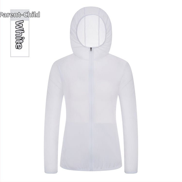 Νάιλον εξωτερική αδιάβροχη ζακέτα με κουκούλα, unisex — UPF40 UV προστασία, διαπνοή, αδιάβροχη, αντιανεμική, εξαιρετικά ελαφριά