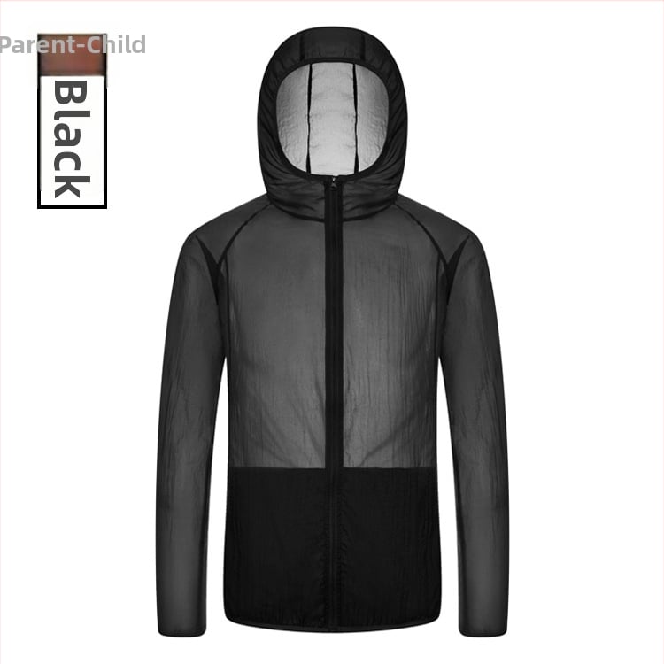 Νάιλον εξωτερική αδιάβροχη ζακέτα με κουκούλα, unisex — UPF40 UV προστασία, διαπνοή, αδιάβροχη, αντιανεμική, εξαιρετικά ελαφριά