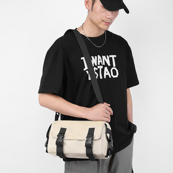 Muška crossbody torba u ulicnom stilu od najlona, otporna na habanje, podstava od poliestera, za svakodnevnu uporabu