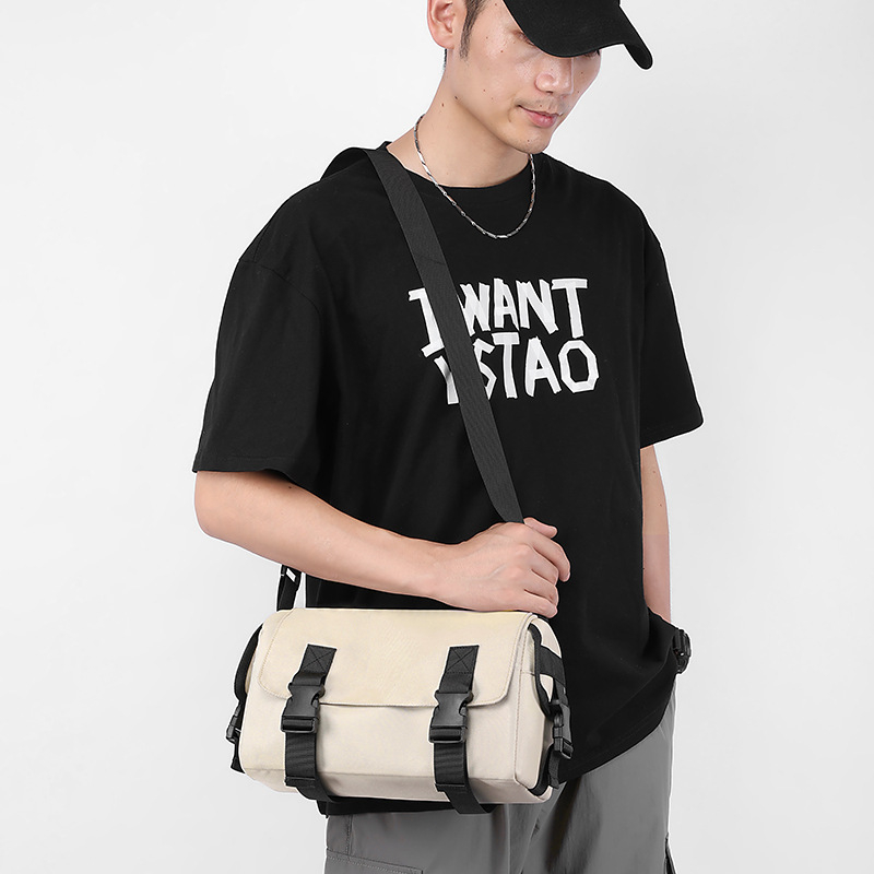 Muška crossbody torba u ulicnom stilu od najlona, otporna na habanje, podstava od poliestera, za svakodnevnu uporabu