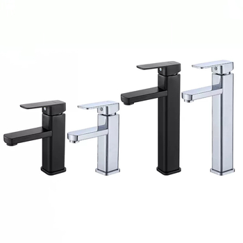 Umývadlová batéria na teplú a studenú vodu, nerezová oceľ, keramický ventil, LT1, moderný minimalistický štýl, dizajn s jednou dierou