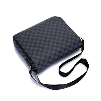 Muška crossbody torba Prince Bird – PU koža, karirani uzorak, vodootporna, model 9917