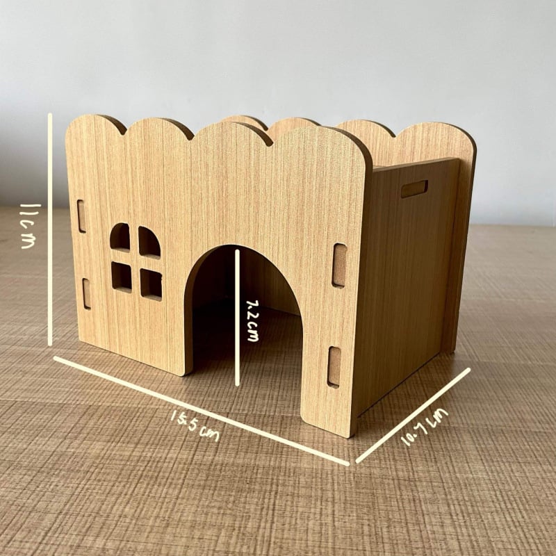 Kisállat: multifunkcionális kétemeletes fa ház-vila – teljes készlet hörcsögnek (Anyag: Fa; Import: Nem; Márka: Egyéb; Alkalmazható objektumok: hörcsög)