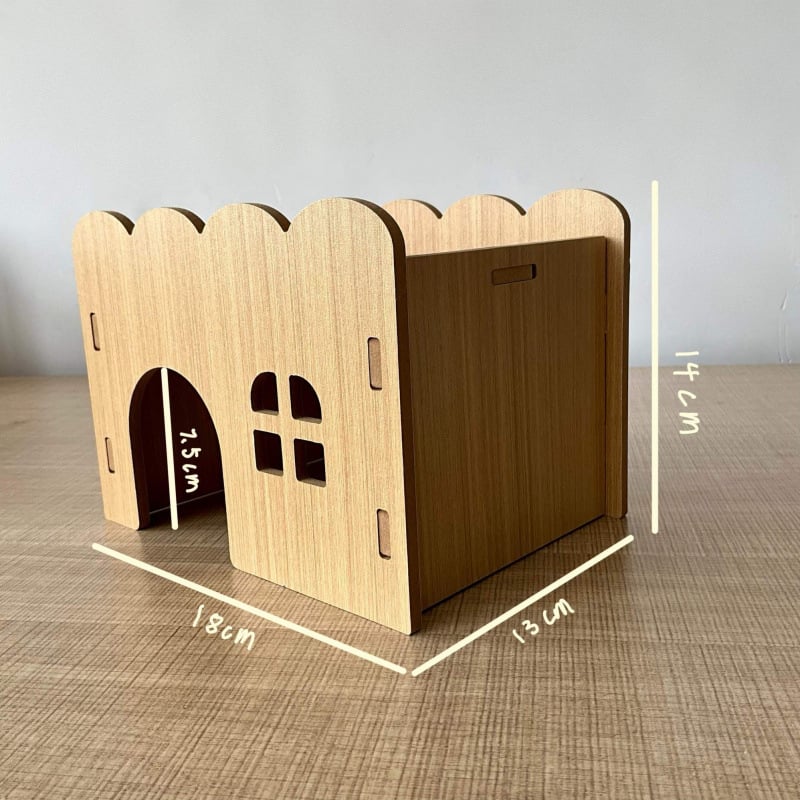 Kisállat: multifunkcionális kétemeletes fa ház-vila – teljes készlet hörcsögnek (Anyag: Fa; Import: Nem; Márka: Egyéb; Alkalmazható objektumok: hörcsög)