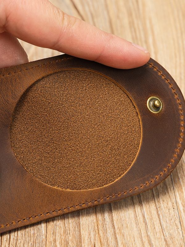 Novčanik za kovanice od prave kože sa Crazy Horse Leather, podstava od teleće kože, otporan na habanje, za svakodnevnu upotrebu