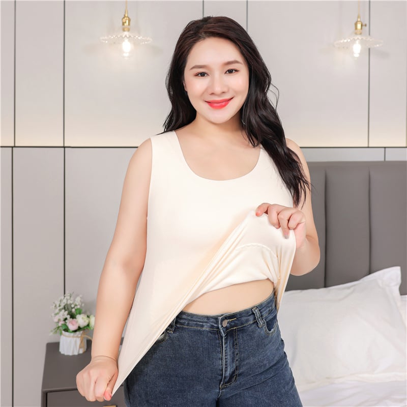 Ženska termička vest s flisom, dvostruki sloj, okrugli vrat, pulover stil, poliester materijal, podrška struka, zaštita leđa