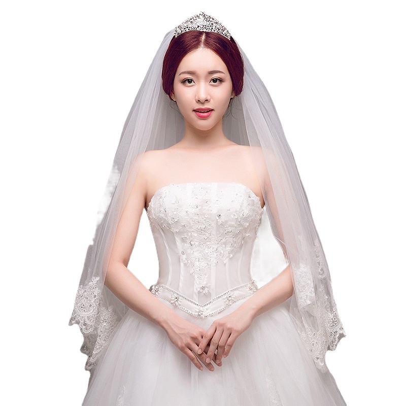 Vjenčani veo s ukosnicom za kosu, mrežasti materijal, retro kapel stil, dizajn inspiriran krunom