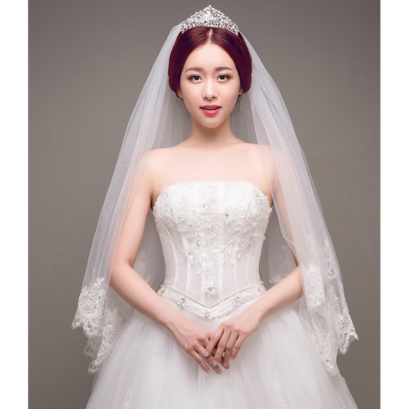 Vjenčani veo s ukosnicom za kosu, mrežasti materijal, retro kapel stil, dizajn inspiriran krunom