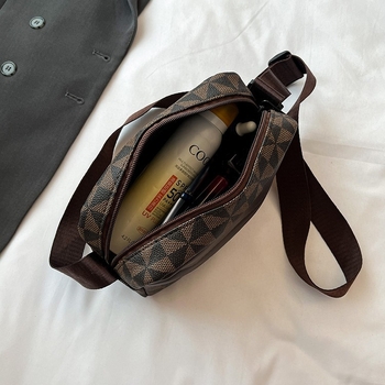 Muška PU crossbody torba s životinjskim uzorkom, vodootporna i otporna na habanje, podstava od poliestera