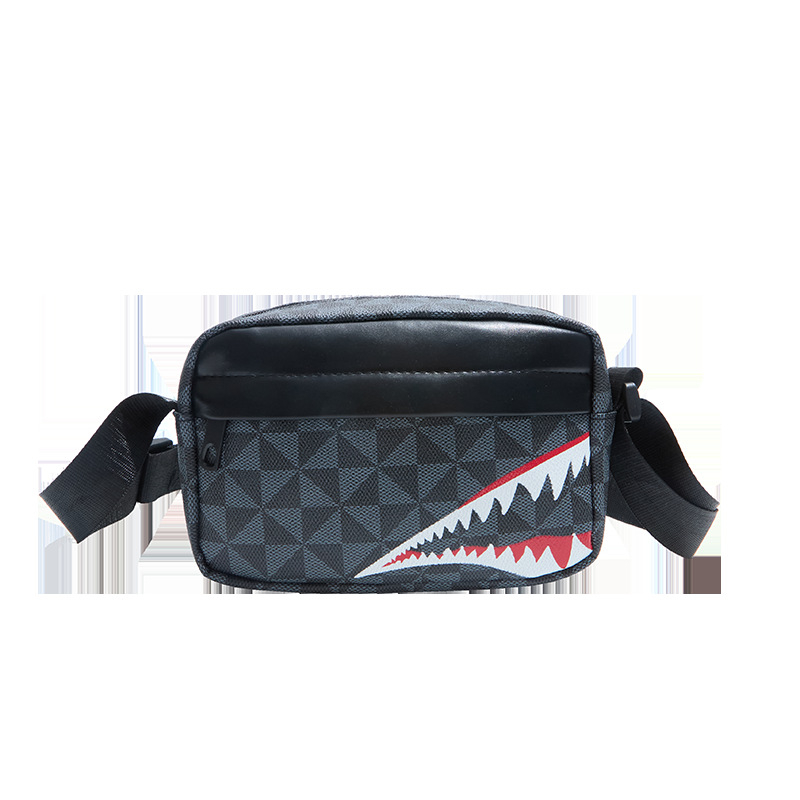 Muška PU crossbody torba s životinjskim uzorkom, vodootporna i otporna na habanje, podstava od poliestera