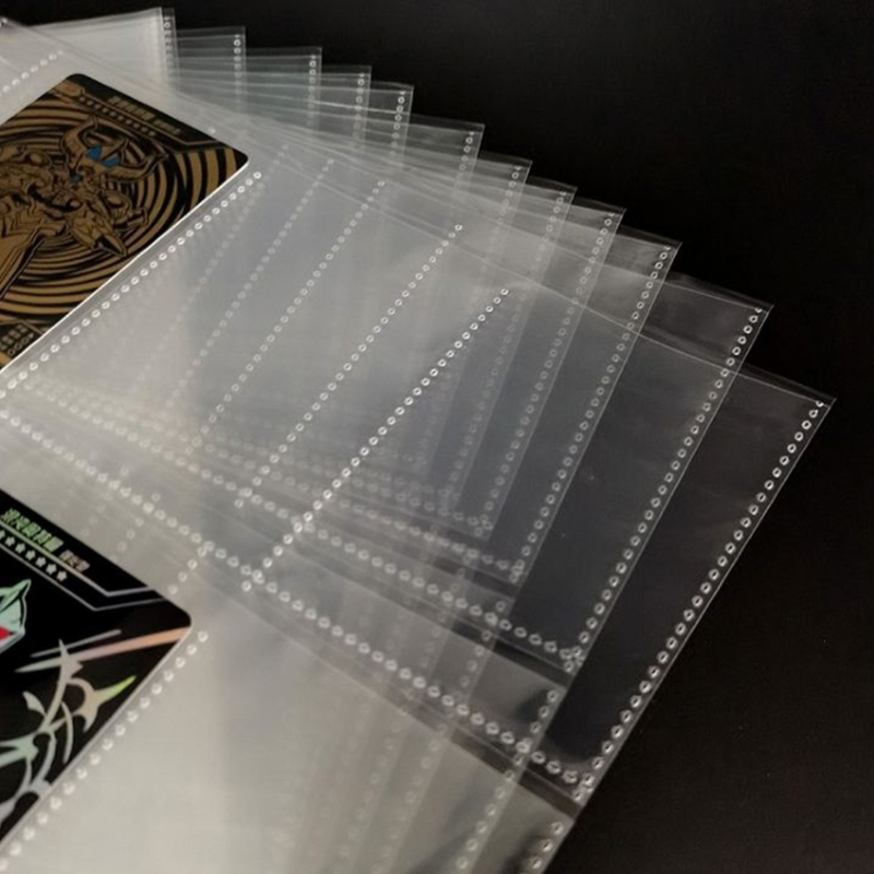 Прозрачни вътрешни страници за албум за карти – PP материал, заместващи листове, персонализируеми, различни типове дупки, 10 листа
