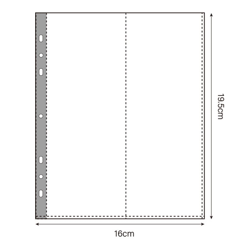 Прозрачни вътрешни страници за албум за карти – PP материал, заместващи листове, персонализируеми, различни типове дупки, 10 листа
