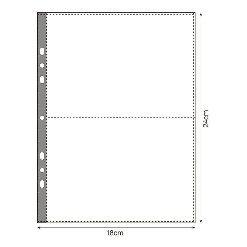 Прозрачни вътрешни страници за албум за карти – PP материал, заместващи листове, персонализируеми, различни типове дупки, 10 листа