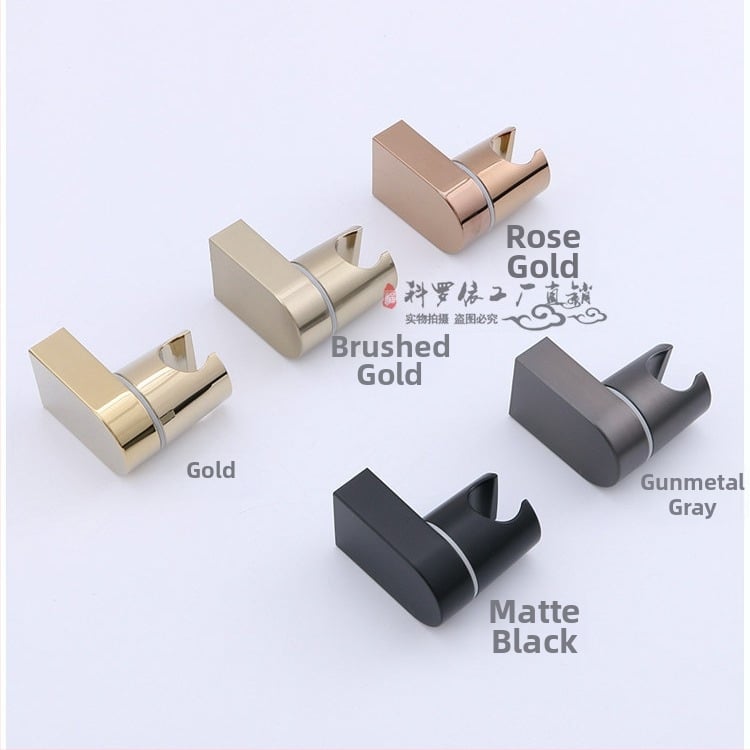 Държач за душ глава с фиксирана скоба, ABS, регулируем клип, модерен минимализъм