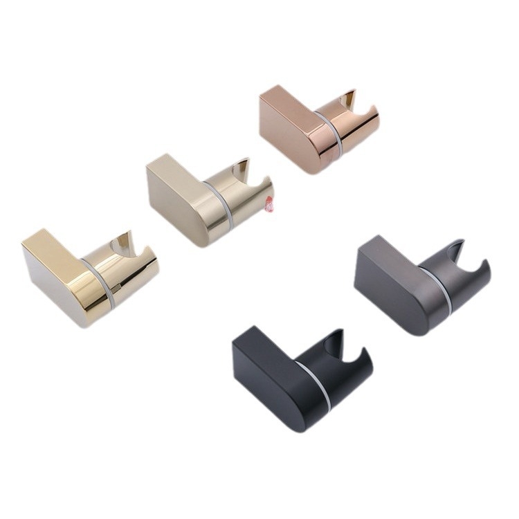 Държач за душ глава с фиксирана скоба, ABS, регулируем клип, модерен минимализъм