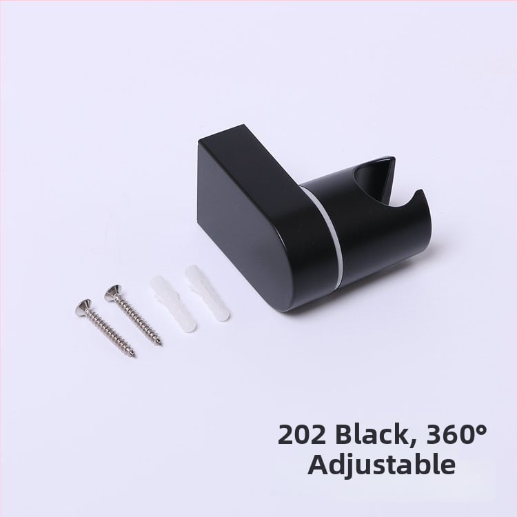 Държач за душ глава с фиксирана скоба, ABS, регулируем клип, модерен минимализъм