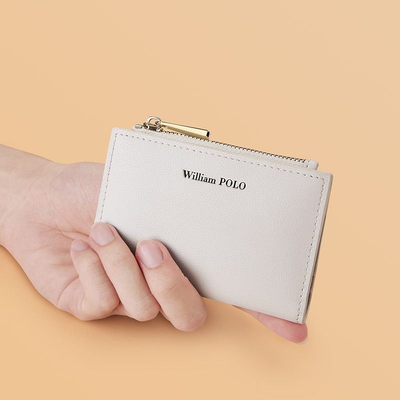 PU koža novčanik za novčiće – sklopivi dizajn, držač kartica, vodootporan, podstava od poliestera, unisex