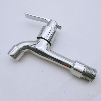 Vstavaný zmiešavací kohútik pre práčku a mop umývadlo, telo z mosadznej zliatiny, keramický disk, otváranie kľúčom