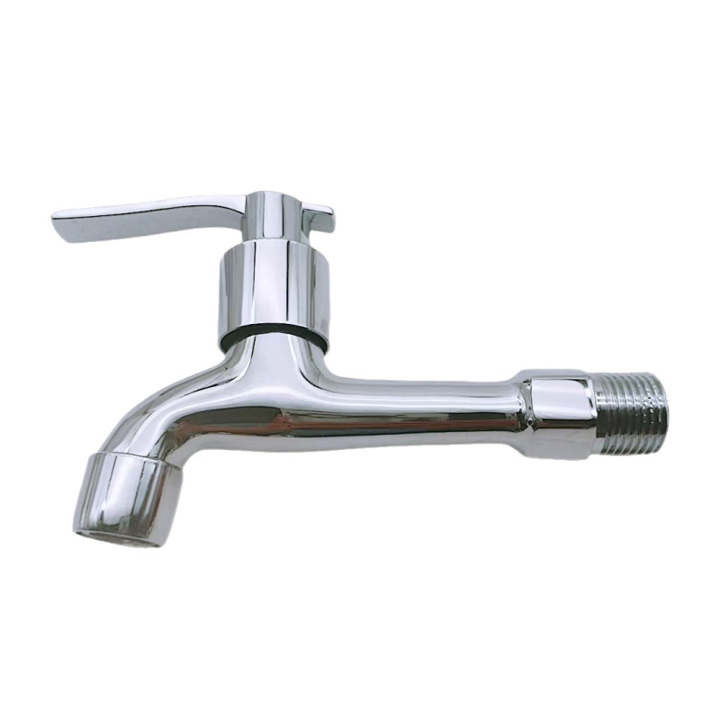 Vstavaný zmiešavací kohútik pre práčku a mop umývadlo, telo z mosadznej zliatiny, keramický disk, otváranie kľúčom