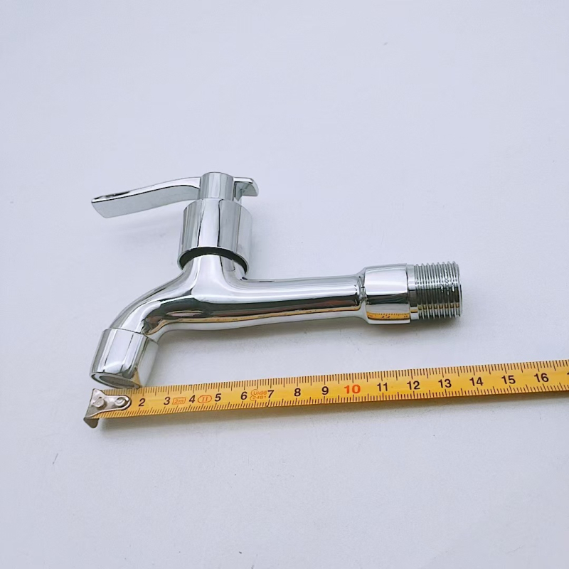 Vstavaný zmiešavací kohútik pre práčku a mop umývadlo, telo z mosadznej zliatiny, keramický disk, otváranie kľúčom