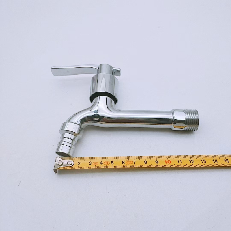 Vstavaný zmiešavací kohútik pre práčku a mop umývadlo, telo z mosadznej zliatiny, keramický disk, otváranie kľúčom