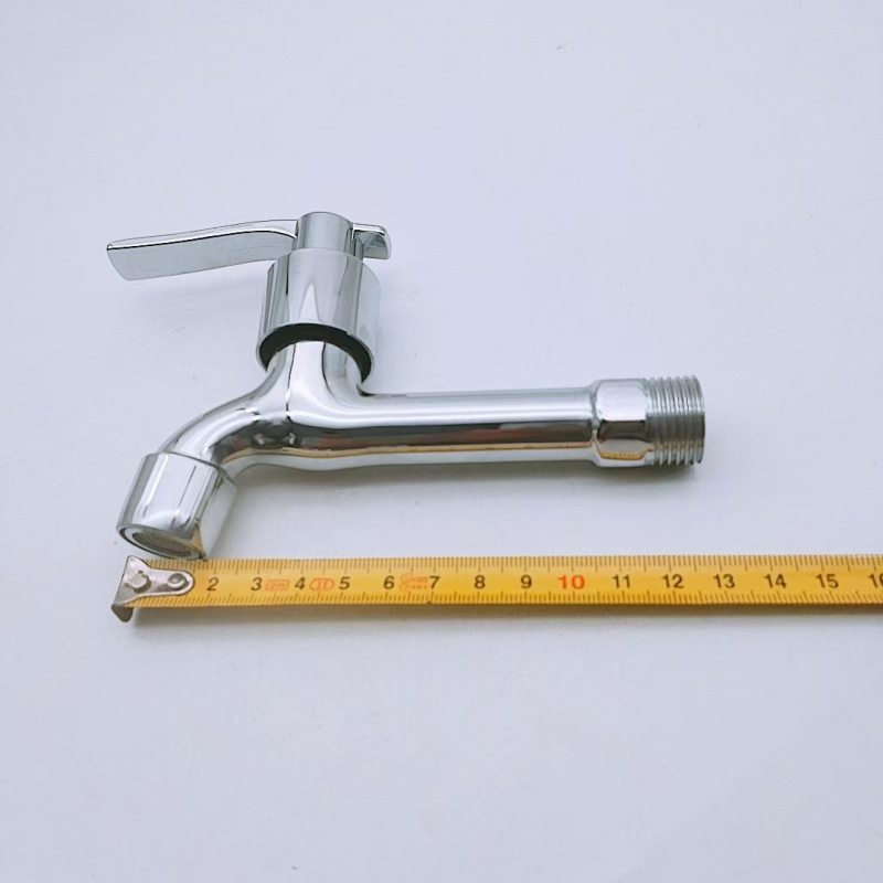 Vstavaný zmiešavací kohútik pre práčku a mop umývadlo, telo z mosadznej zliatiny, keramický disk, otváranie kľúčom