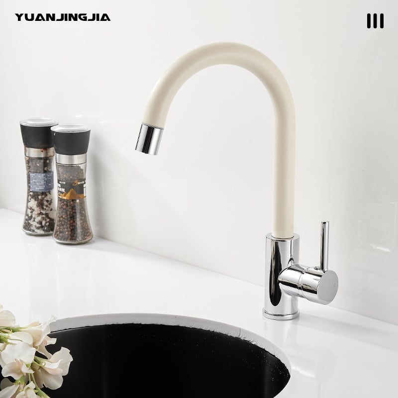 Kuhinjska slavina s izvlačenjem za otok/bar, 304 nehrđajući čelik, keramički disk ventil, radna temperatura 0–60°C, nazivni tlak 0,3–1 MPa