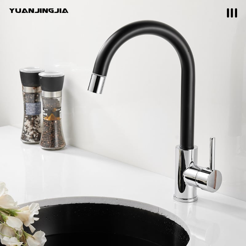 Kuhinjska slavina s izvlačenjem za otok/bar, 304 nehrđajući čelik, keramički disk ventil, radna temperatura 0–60°C, nazivni tlak 0,3–1 MPa