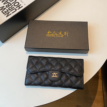 Novčanik za kartice s preklopnim poklopcem, PU koža, 1 preklop, retro stil, dijamantno šivanje uzorak, ultra lagan