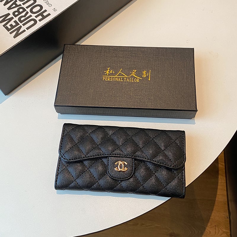 Novčanik za kartice s preklopnim poklopcem, PU koža, 1 preklop, retro stil, dijamantno šivanje uzorak, ultra lagan