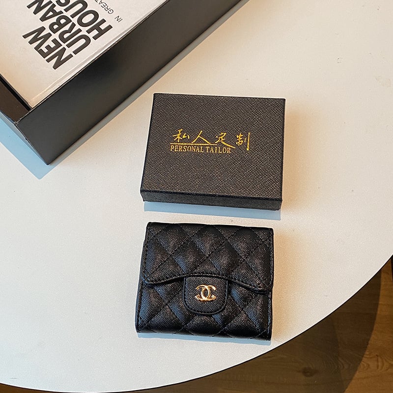 Novčanik za kartice s preklopnim poklopcem, PU koža, 1 preklop, retro stil, dijamantno šivanje uzorak, ultra lagan