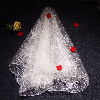 Kosa za glavu s dvostruko slojem mreže, jednostavan ženski stil, kristalni detalj