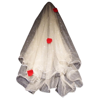 Kosa za glavu s dvostruko slojem mreže, jednostavan ženski stil, kristalni detalj