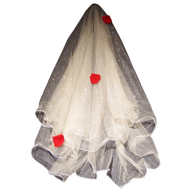 Kosa za glavu s dvostruko slojem mreže, jednostavan ženski stil, kristalni detalj