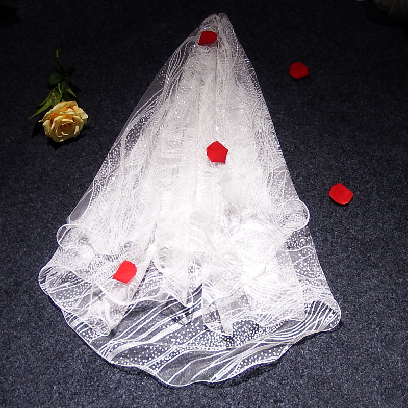 Kosa za glavu s dvostruko slojem mreže, jednostavan ženski stil, kristalni detalj