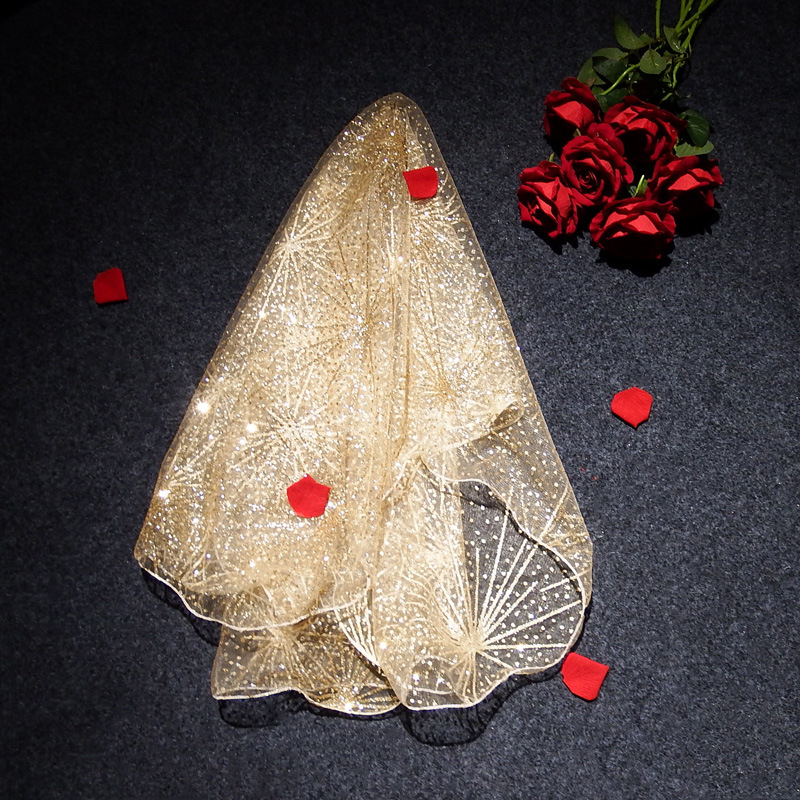 Kosa za glavu s dvostruko slojem mreže, jednostavan ženski stil, kristalni detalj