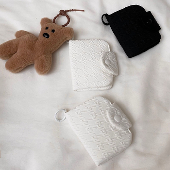 Unisex novčanik za novčiće i kartice, plisirani materijal, retro stil, višestruki držač kartica, poliester