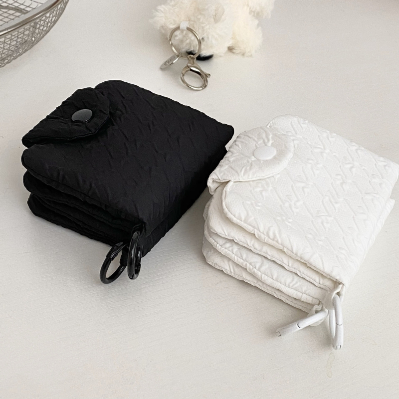 Unisex novčanik za novčiće i kartice, plisirani materijal, retro stil, višestruki držač kartica, poliester