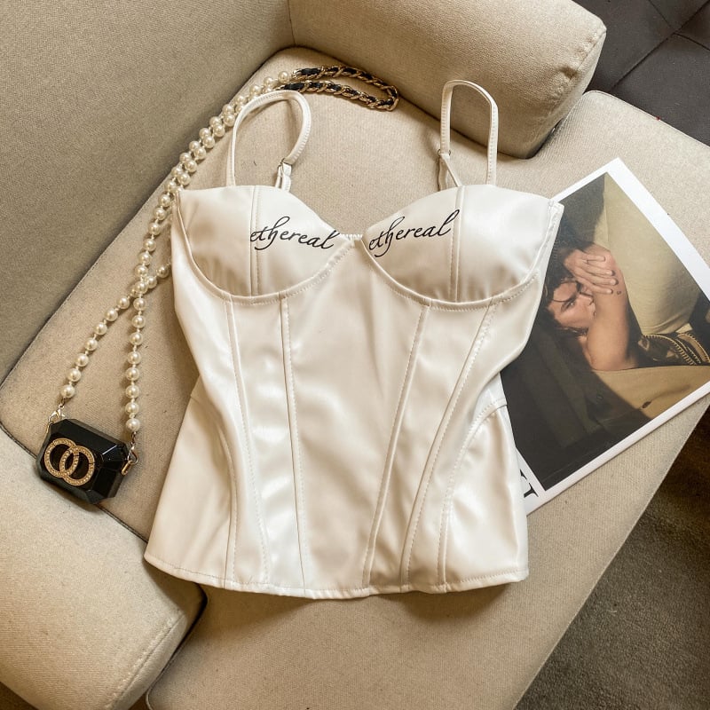 Топ без презрамки в урбан стил с мотив череп, тясна кройка, висока еластичност