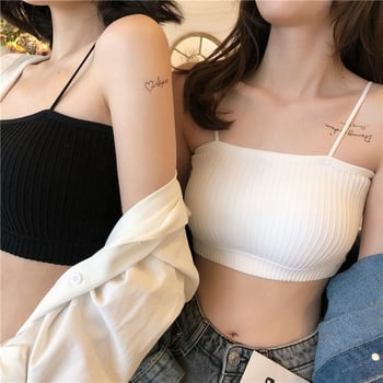 Najlonski tube top za prsa, vest stil, 3/4 košarica, tan oblikovana košarica, prozračan i bešavan